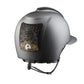 Competition riding helmet with carbon shell and Polo visor
