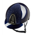 Premium KEP Italia Cromo 2.0 equestrian helmet featuring the elegant Goccia design in polished blue.