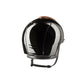 Premium KEP Italia Cromo 2.0 equestrian helmet featuring a glossy black shell and Luminor bronze detailing.
