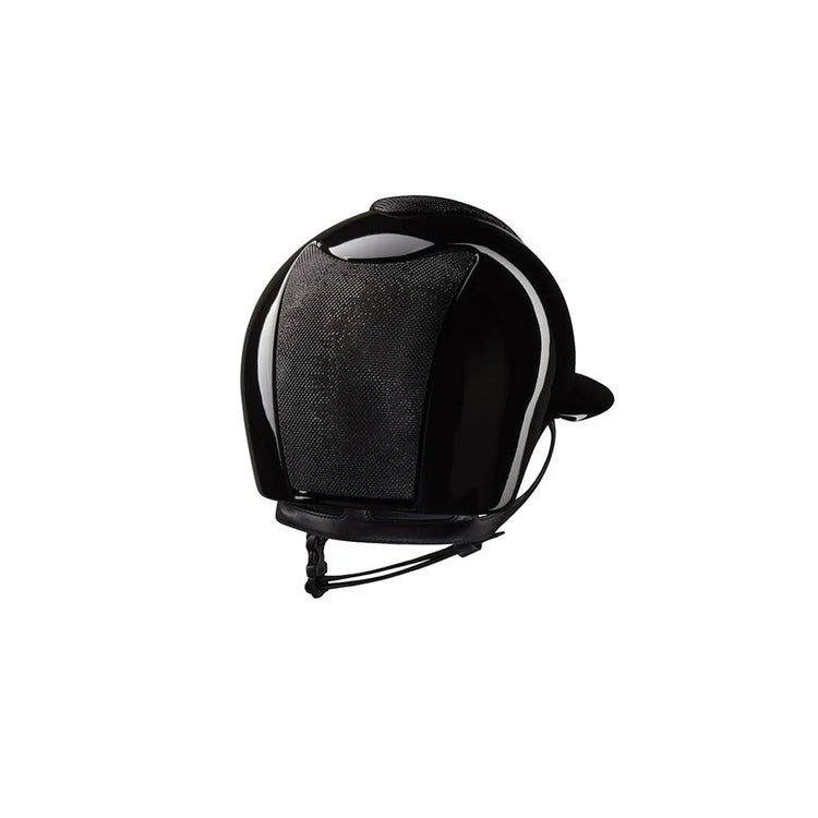 KEP Italia Cromo 2.0 Luminor Polish Black Polo Visor helmet for training and competition.