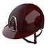 Bordeaux Polo Visor Kep Helmet with leather