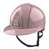 Pink equestrian helmet
