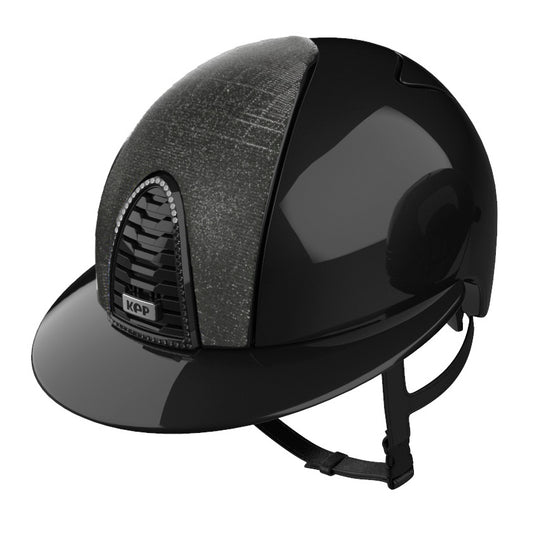 Kep black riding helmet with glitter and Swarovski