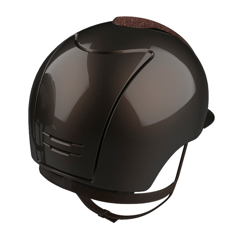 Riding Helmet Cromo 2.0 Polish Brown with Glitter Insert