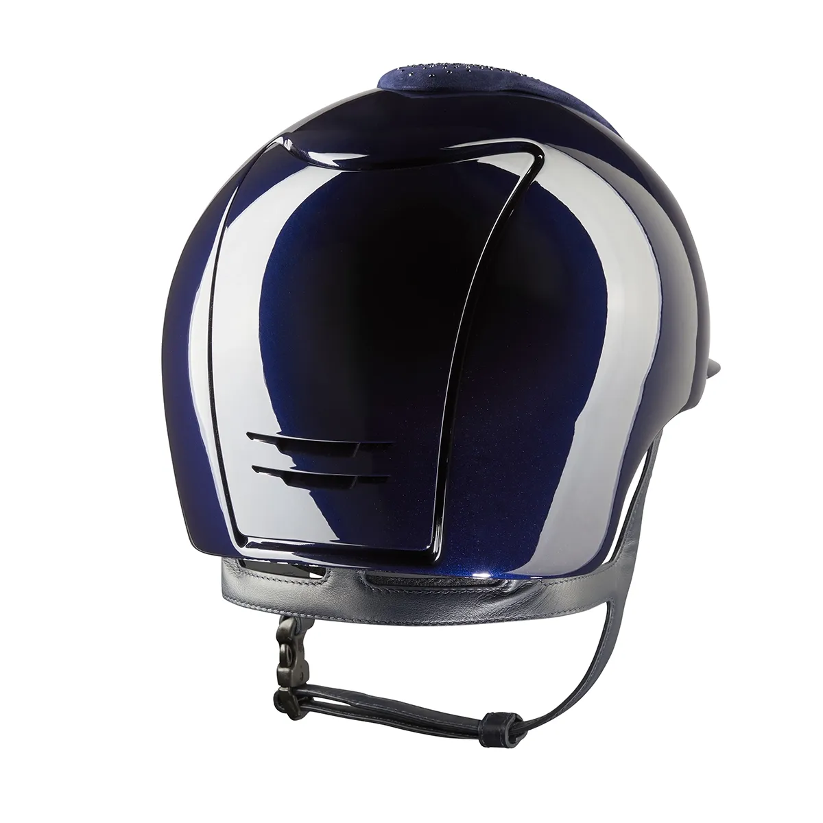 KEP Cromo 2.0 Nebula Polish riding helmet with Swarovski crystals blue