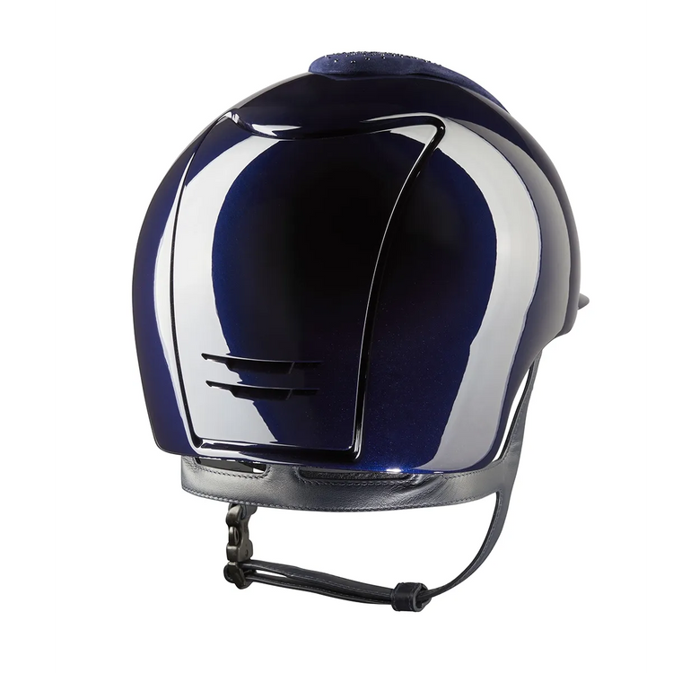 KEP Cromo 2.0 Nebula Polish riding helmet with Swarovski crystals blue