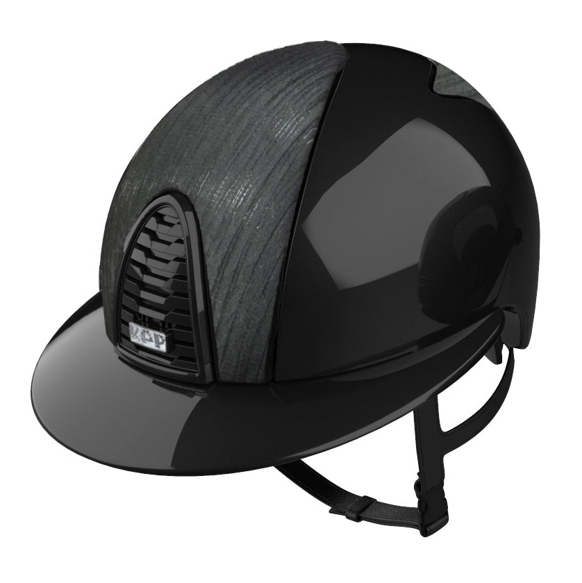KEP Italia Cromo 2.0 Polish riding helmet with Vensa Black detailing and a polo visor.