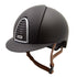 Brown Kep helmet with brown chin strap