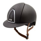 Brown Kep helmet with brown chin strap
