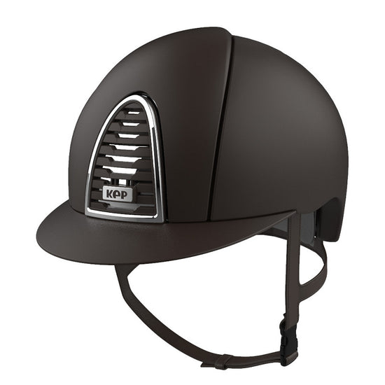 KEP Italia Cromo 2.0 Textile Brown riding helmet with a premium brown textile finish.