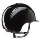 Affordable black shiny horse riding helmet