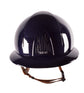 Shiny blue horse riding helmet