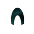 Velvet front insert for customizable riding helmets