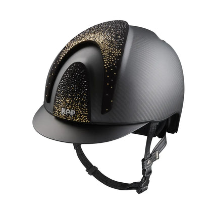 Lightweight Italian carbon riding helmet