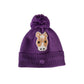 Kids winter beanie with pom-pom and soft fleece lining