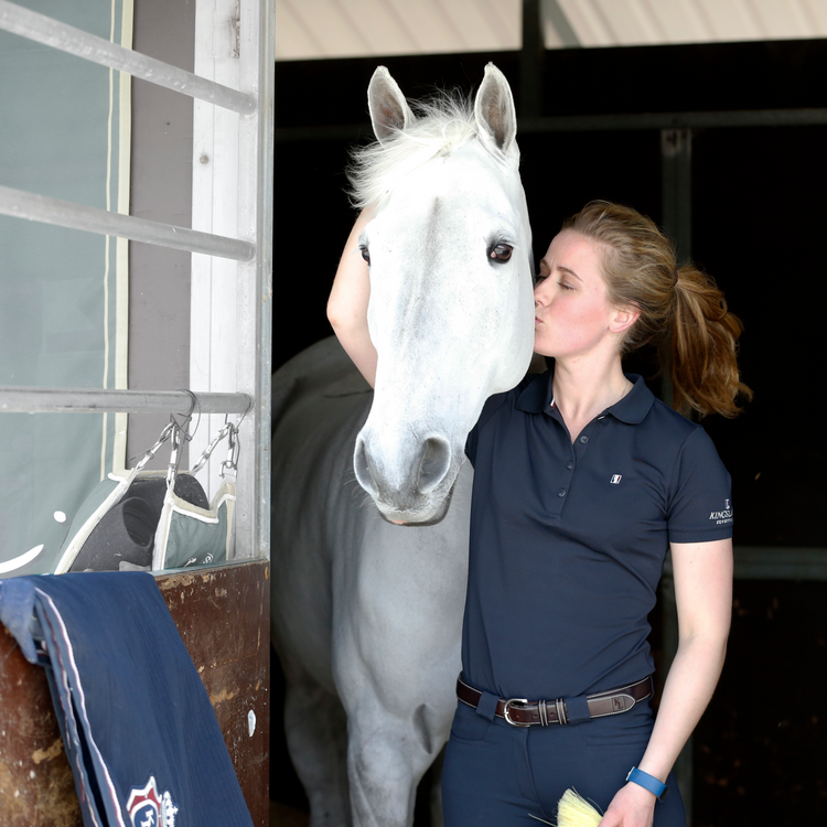 Kingsland Classic Ladies Pique Shirt KLC-PT-121 with a fitted equestrian polo design