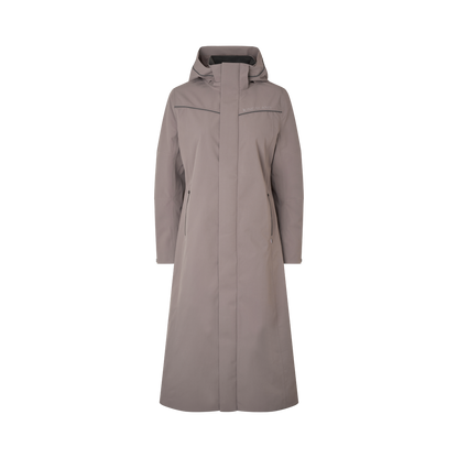 Rider wearing Kingsland Lucia Rain Coat