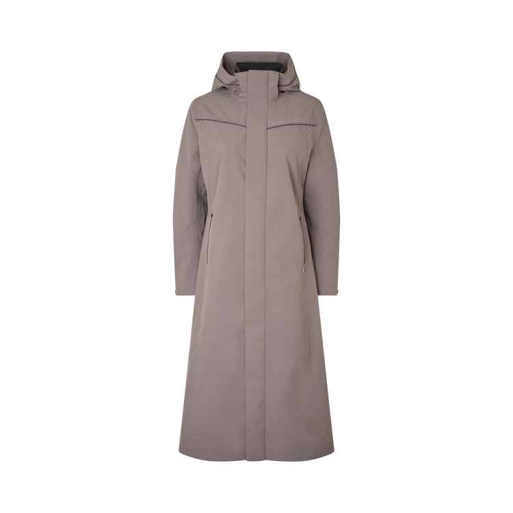 Rider wearing Kingsland Lucia Rain Coat
