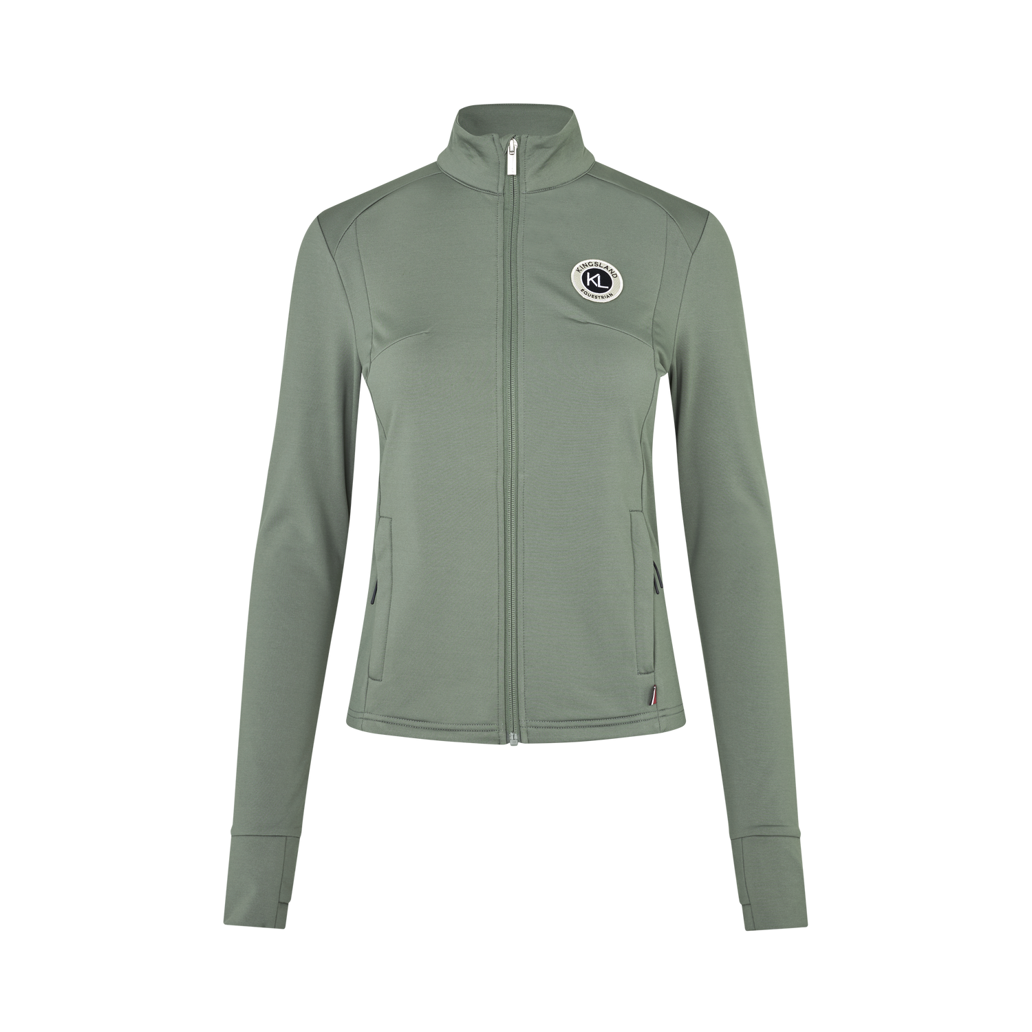 Warm ladies fleece jacket for equestrian sport