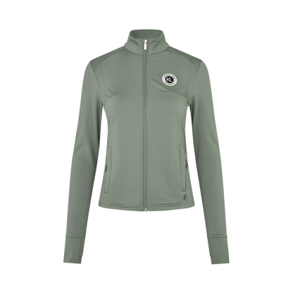 Warm ladies fleece jacket for equestrian sport