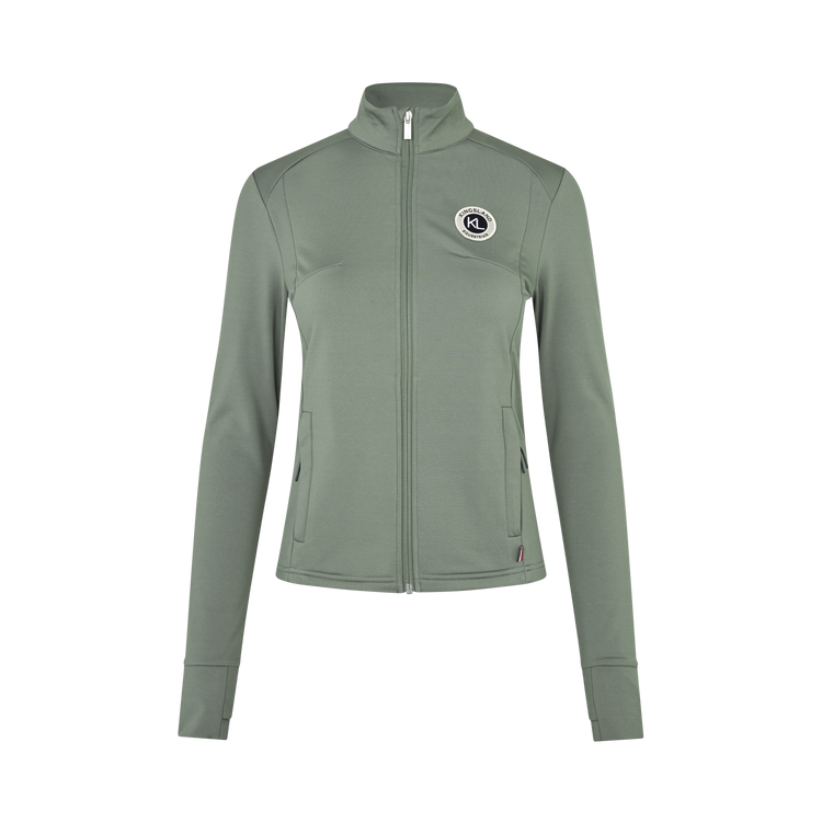 Warm ladies fleece jacket for equestrian sport