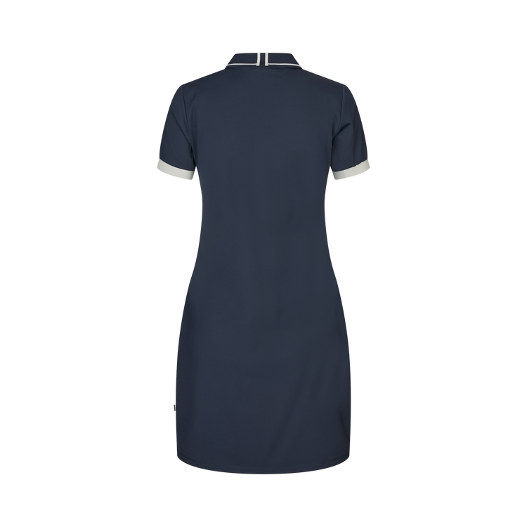 Feminine piqué dress for riders