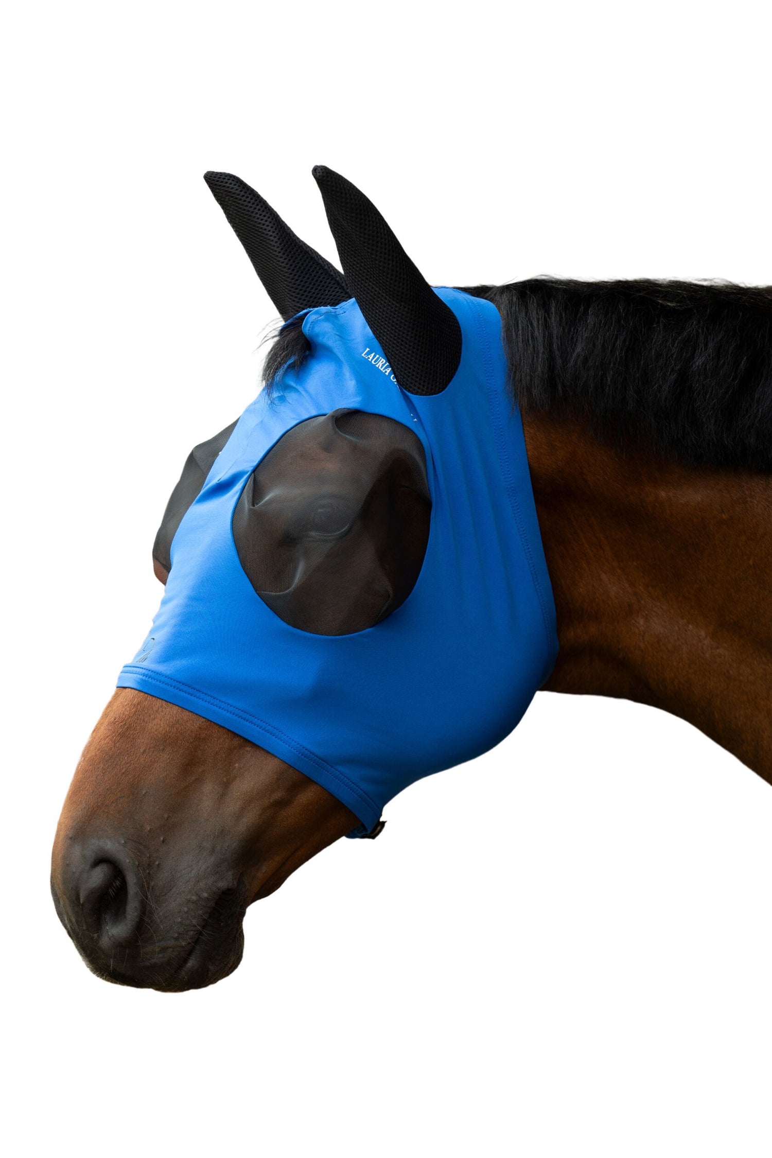 Lauria Garrelli Amalfi equestrian fly mask for horses.