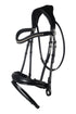 anatomical bridle swedish noseband soft leather horse bridle black