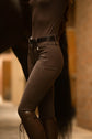 silicone full seat breeches brown