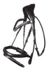 lauria garrelli anatomical bridle with swedish noseband dark brown