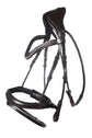 lauria garrelli anatomical bridle with swedish noseband dark brown