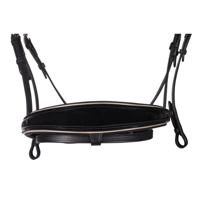 Patent leather bridle with crystal browband