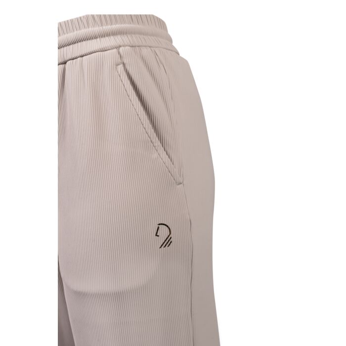 Women ribbed trousers elastic