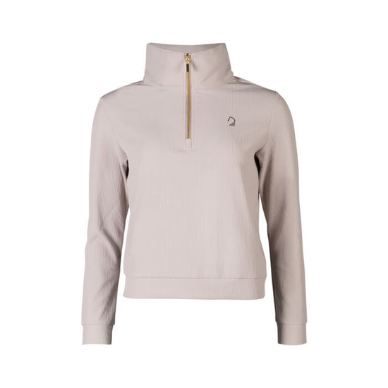 Women ribbed sweater elastic grey