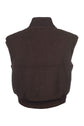 Cozy equestrian vest brown