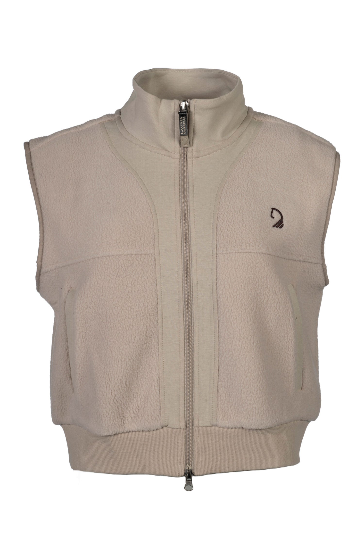 Riding vest with 2-way zipper