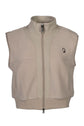 Riding vest with 2-way zipper