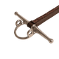 Leather horse bit with extended cheeks for directional support