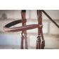 Leather hunter bridle for horses with a classic cavesson noseband and elegant slim design.