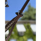 Leather running martingale fork with elegant stitching and adjustable buckle fastening.