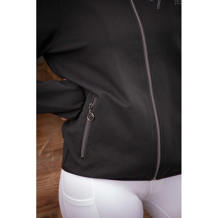 Lightweight equestrian training jacket designed for comfortable riding and casual everyday wear.