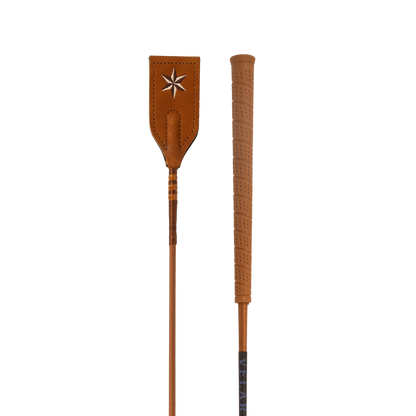 Lightweight jumping whip with a practical rubber handle for controlled use
