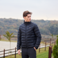 Packable stable jacket for men with comfortable quilted construction