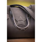 Equestrian leather handbag
