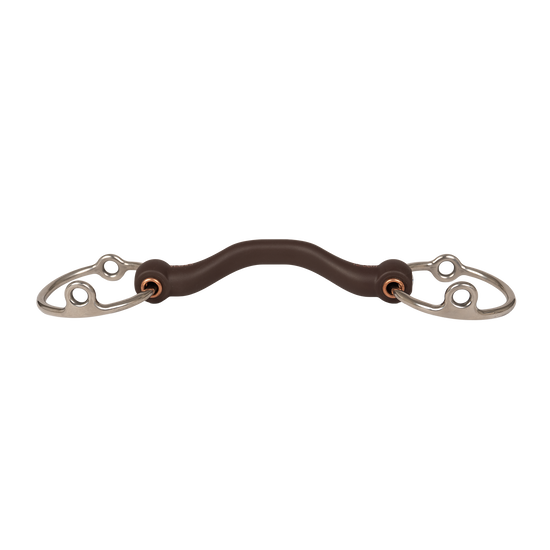 Loose ring gag bit for horses that become heavy or unresponsive