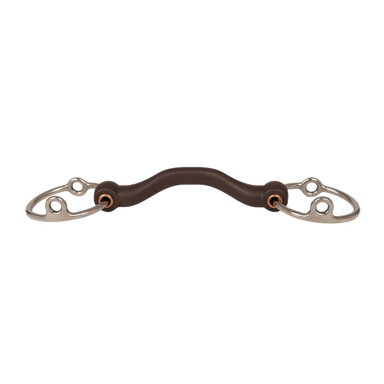 Loose ring gag bit for horses that become heavy or unresponsive