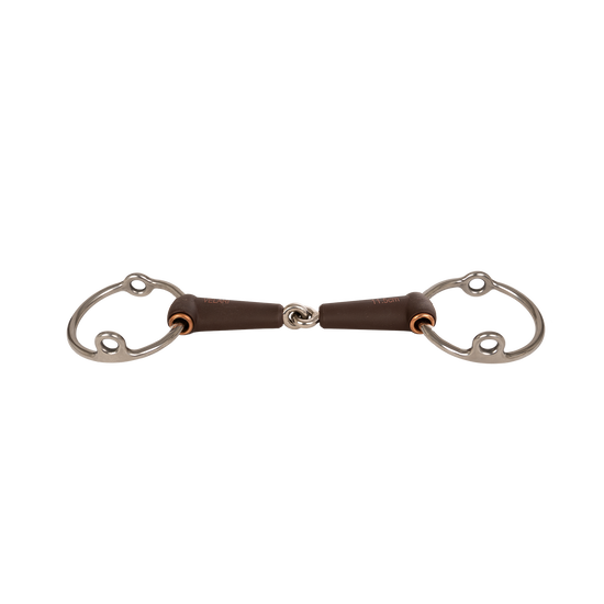 Medium-firm synthetic elevator bit with stainless steel rings