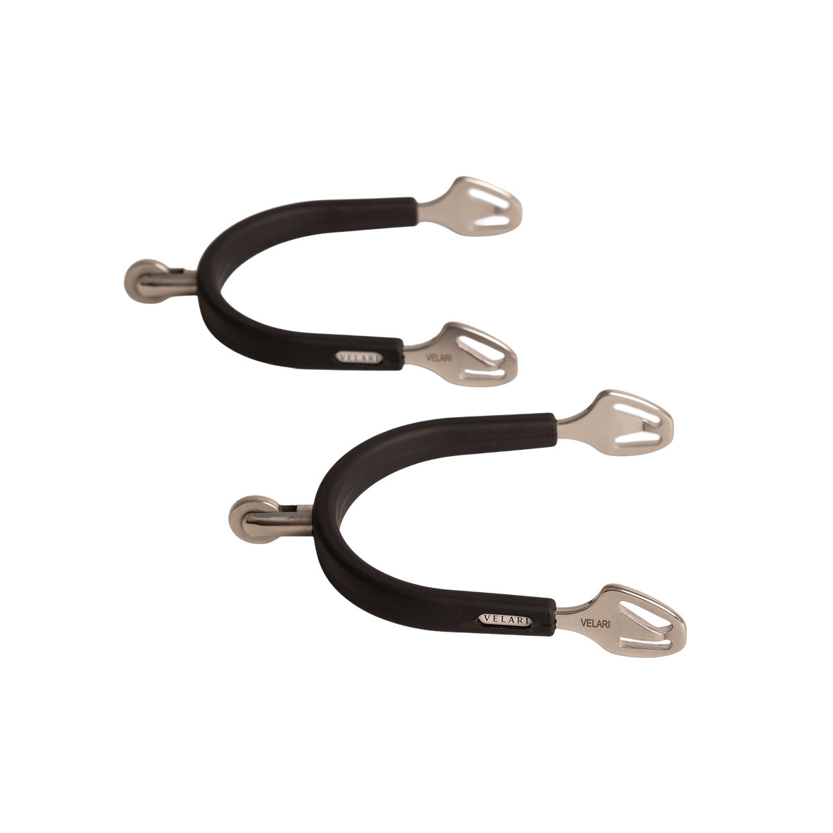 Medium wheel rowel riding spurs for precise leg communication