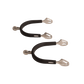Medium wheel rowel riding spurs for precise leg communication