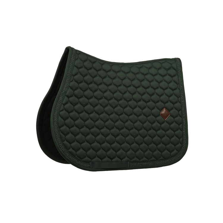 Onion quilted horse saddle pad with a sophisticated textured finish
